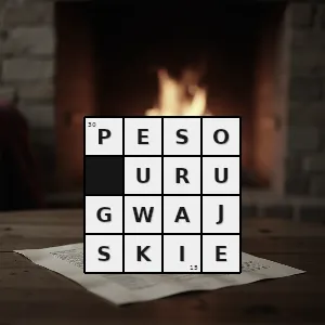 Rozwiązanie krzyżówki: jednostka walutowa urugwaju - peso urugwajskie | hasła, synonimy i podpowiedzi Hasło krzyżówkowe jednostka walutowa urugwaju - peso urugwajskie – rozwiązanie, synonimy, podpowiedzi i definicje krzyżówkowe